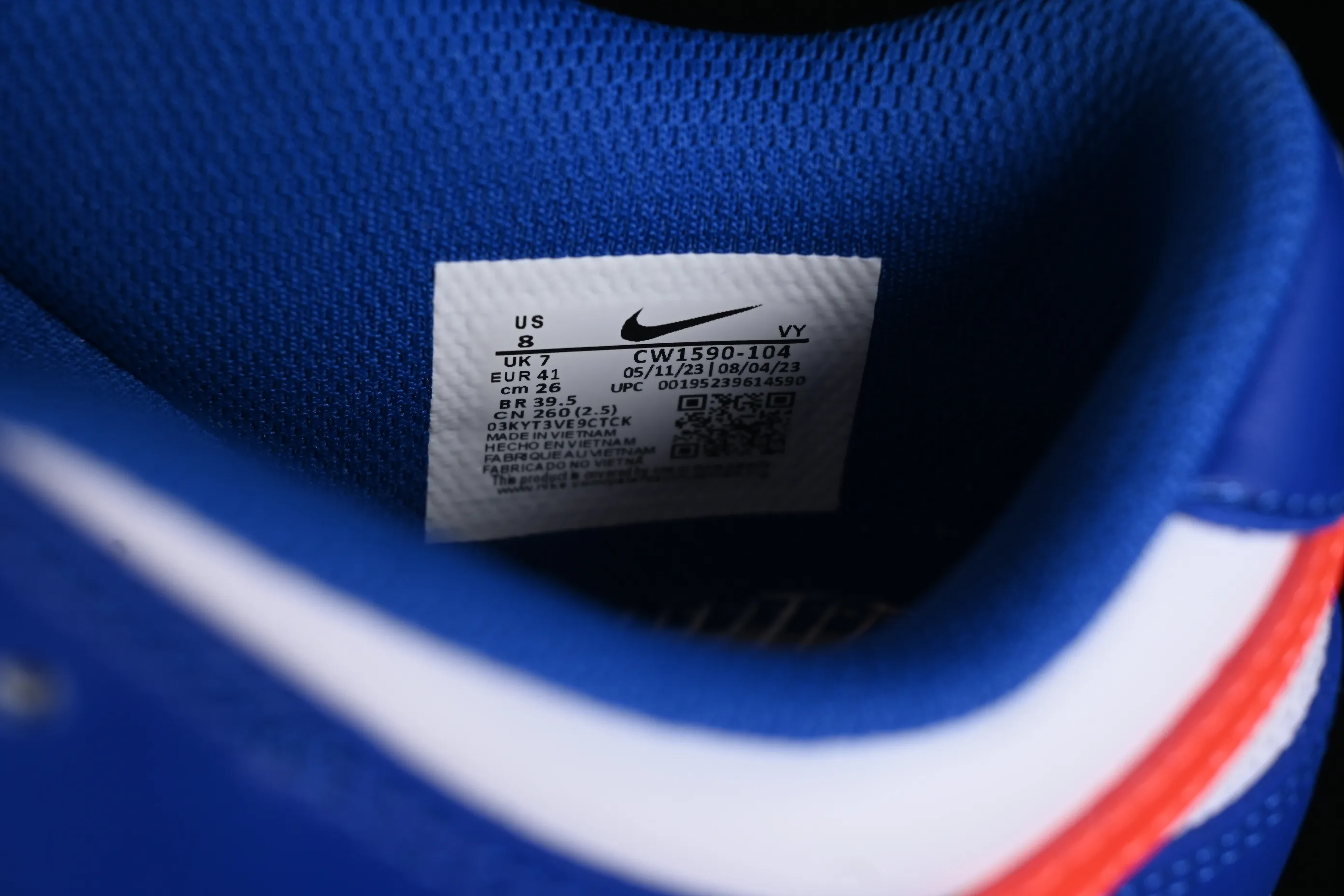 All categories Nk SB Dunk series Nk SB Dunk Low low-top sneakers Nk Dunk Low white blue red SB low-top casual sneakers CW1590-104